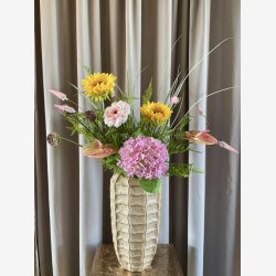 Rvehale grs m/Rosa H: 71 cm.