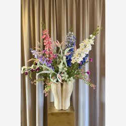 Skrmblomst Hvid H: 50 cm.