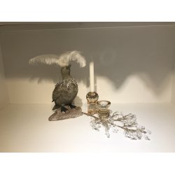 Speedtsberg - Figur And m/halskde &amp; Fjer H: 29 cm.