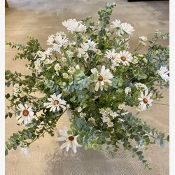 Kamille blomst Hvid H: 60 cm.