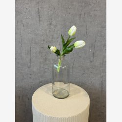 Tulipan Bundt 3 stk. Hvid H:29cm.
