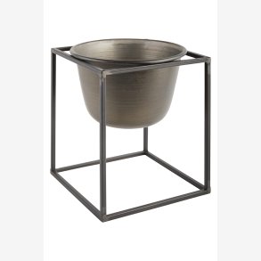 La Vida - Plante Opsats i metal 20cm, Sort