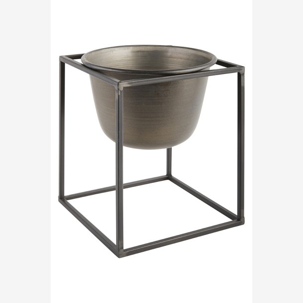 La Vida - Plante Opsats i metal 20cm, Sort