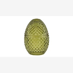 La Vida - Glas �g 12x8 cm Gr�n