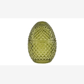 La Vida - Glas �g 12x8 cm Gr�n