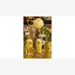 La Vida - Vase Kylle 11x6cm. Gul