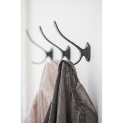 Ib Laursen - Sort dobbelt knage i metal