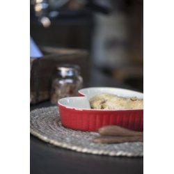 Mynte ovnfaste hjerteformede trtefade rd st m/3 str.