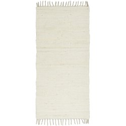 Ib Laursen Kludetppe i creme 60x120 cm.