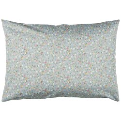 Ib Laursen Blomstret pudebetrk, lysebl 40x60cm. 