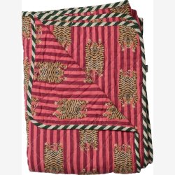 AU Maison - Quilt Ethnic Stor tiger Pink 140x180 cm.