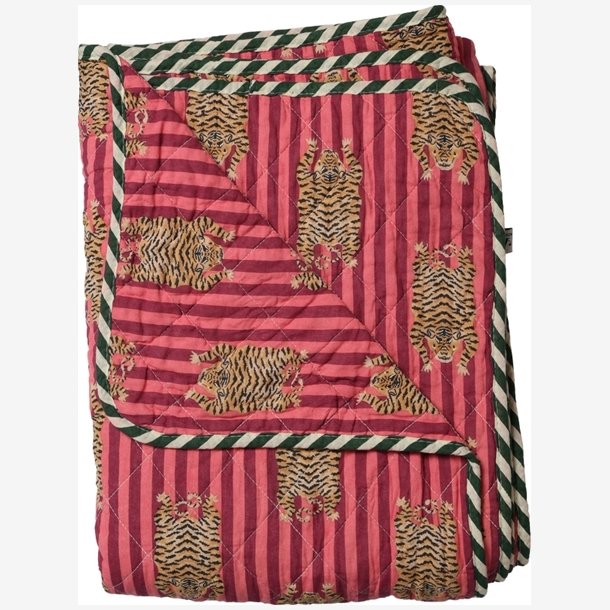 AU Maison - Quilt Ethnic Stor tiger Pink 140x180 cm.