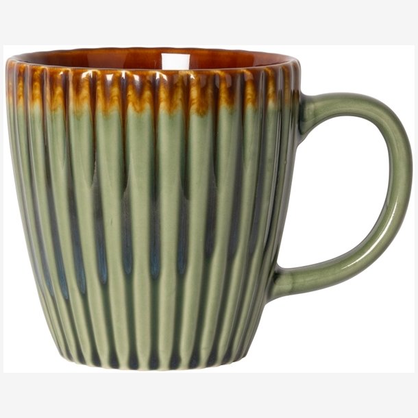 AU Maison - Krus m/hank, gr�n/brun, 10x�14 cm