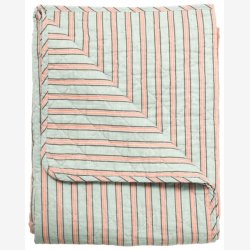 AU Maison - Quilt Ethnic, streger-verte, 140x180 cm