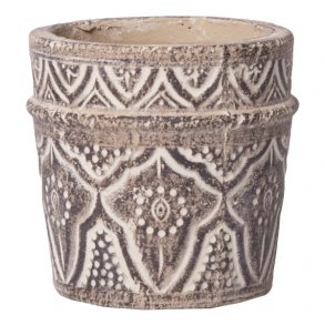 Urtepotte brun, H 12  13cm.