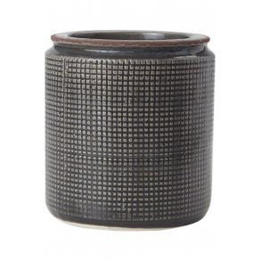 Urtepotte, koksgr H 12  12cm.