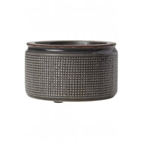 Urtepotte, koksgr H 8  13cm.