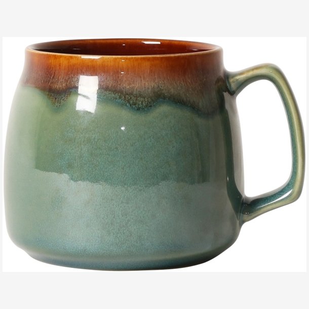 AU Maison - Krus m/hank, gr�n/brun, 8,5x�8 cm