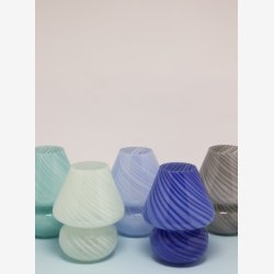 AU Maison - Murano Joyfull batteri Lampe Bl� 19x�15 cm.