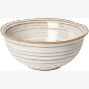 AU Maison - Sk�l, Recycled Keramik/Hvid, 13x�13cm