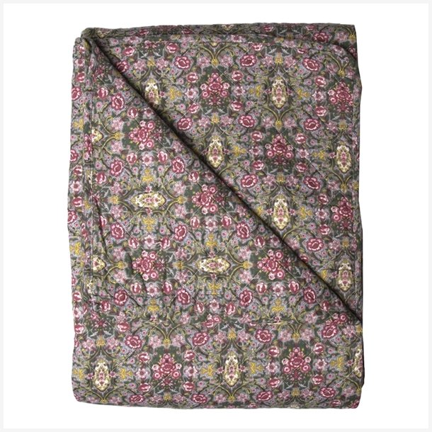 AU Maison - Quilt Ethnic, gr�n, 140x180 cm