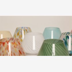 AU Maison Murano Joyfull Lampe, bl�/rosa H24xD23 cm.