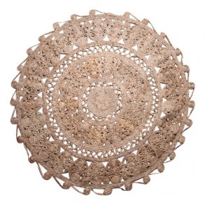 Gulvtppe rundt  120 cm