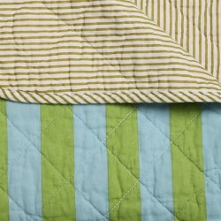 AU Maison - Quilt Ethnic B�nd gr�n/bl� 140x180 cm.