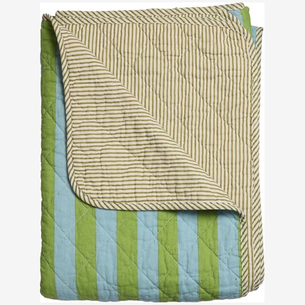 AU Maison - Quilt Ethnic B�nd gr�n/bl� 140x180 cm.