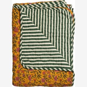 AU Maison - Quilt Ethnic Floral gul/gr�n 140x180 cm.