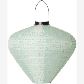 C'EST BON - Lanterne m/solar konisk gr�n 30x�33 cm.