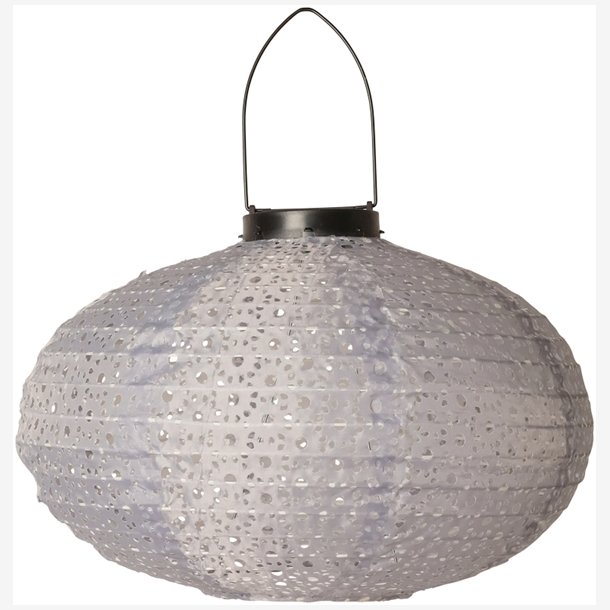 C'EST BON - Lanterne m/solar ellipse gr� 33x�20 cm.