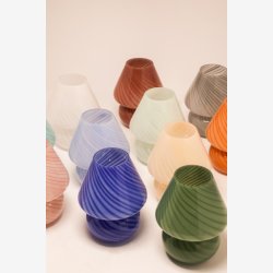 Au Maison - Murano Joyfull batteri Lampe Mint D15xH19cm