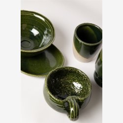 AU Maison - Sk�l, Recycled Keramik/Gr�n, 13x�13cm