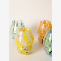 AU Maison - Lampe Joyful chips gr�n/hvid 19x�15 cm.