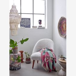 Bloomingville Isnel Plaid, grn, genanvendt bomuld. 