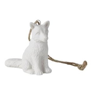 Snerv porceln til ophng 8 cm Hvid