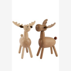 La Vida - Elg Mrk/Lys tr 19cm, Natur Leveres Assorteret