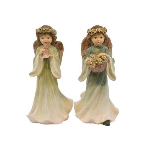 La Vida - Engel H20cm, Grn - Leveres Assorteret