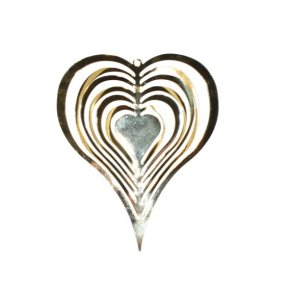 La Vida -  3D Jule hjerte ophng i metal H12,5cm, Guld