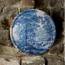 Jim Lyngvild - Rund Bakke Landscape bl : 38 cm. 