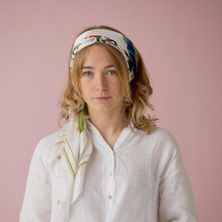 Jim Lyngvild - Silketrklde Flower Garden 90x90cm. 