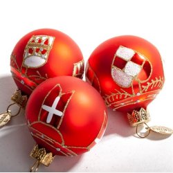 Brink Nordic 3 x kugler "Peters jul" 5 cm.