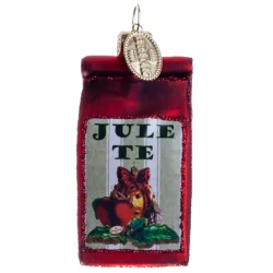 Brink Nordic - Juletrs Ophng Julekugle Te Pose m/tekst "JULE TE" 6 cm. Glas