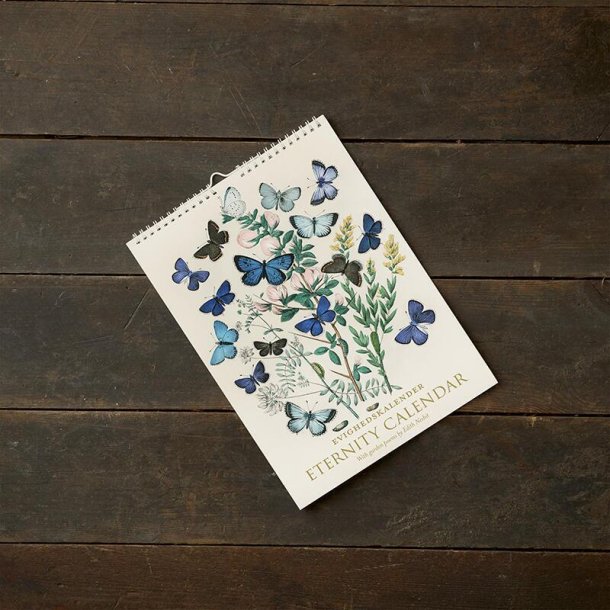 Koustrup &amp; Co - Evighedskalender m/sommerfugle &amp; blomster