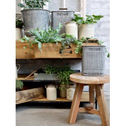 Chic Antique - opbevarings kasse til ophng i zink look