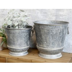 Chic Antique Skjuler m/hndtag i zink look