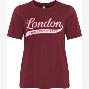 Ofelia - London t-shirt Bordeaux