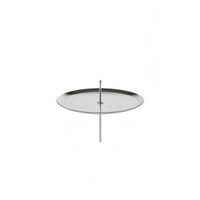 Lysholder til bloklys slv look m/spyd  8 cm. St m/4 stk.