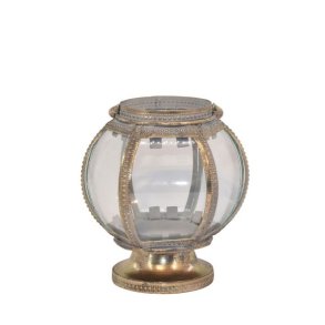 La Vida - Lanterne kugle 16x15cm, Antik Guld